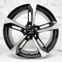 RIN 18X8 5-112 R1 SPORT DX219 BLACK MACHINE FACE ET38 CB57.1
