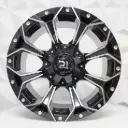 RIN 16X8 6-139.7 R1 SPORT RGW8896 BLACK MACHINE FACE+MILLING ET10 CB110 