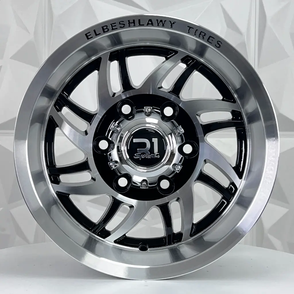 RIN 14X8 6-139.7 R1 SPORT 8136 BLACK MACHINE FACE MI ET-20 CB110 