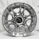 RIN 14X7 6-139.7 R1 SPORT 743 GUNMETAL MACHINE FACE ET-9 CB108