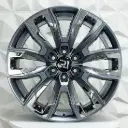 RIN 22X9 6-139.7 R1 SPORT 7041 GUNMETAL INSERT CHROME ET28 CB78.1