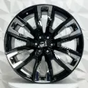 RIN 20X9 6-139.7 R1 SPORT TYH081 BLACK MF INSERT CHROME ET28 CB87.1