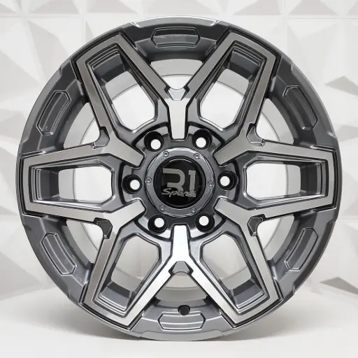 [154890] RIN 15X8 6-139.7 R1 SPORT QC2043 GUNMETAL MACHINE FACE ET-10 CB106.1