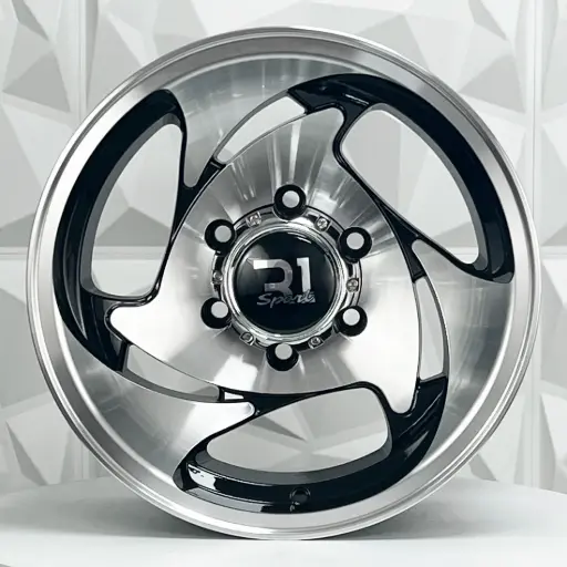 [156763] RIN 15X8 5-127 R1 SPORT 1070 BLACK MACHINE FACE MACHINE LIP ET-15 CB83